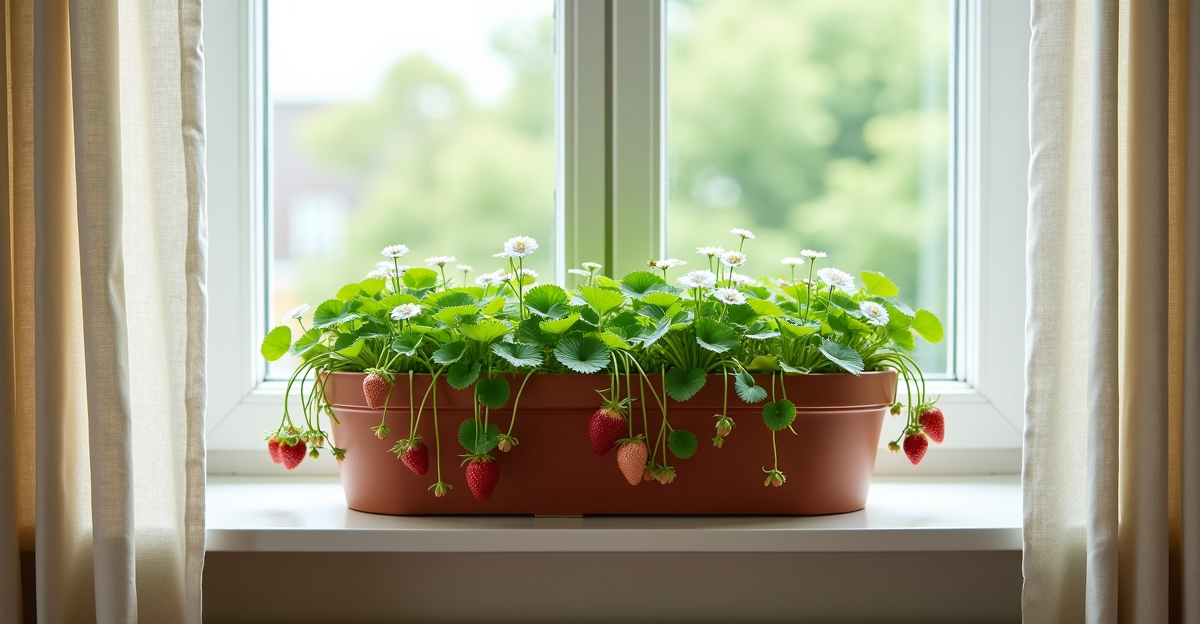 Strawberries in Planters: Trailers That Fit Your Windowsill