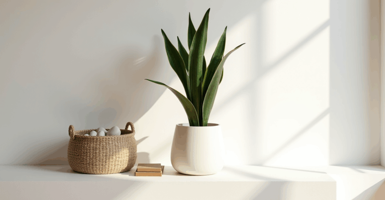 Your Low-Light Mantel Just Got a Snake Plant Makeover (No Sun Needed)