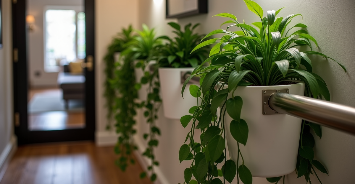 Styling Your Stair Landing with Pothos (No Natural Light? We’ve Got You Covered)