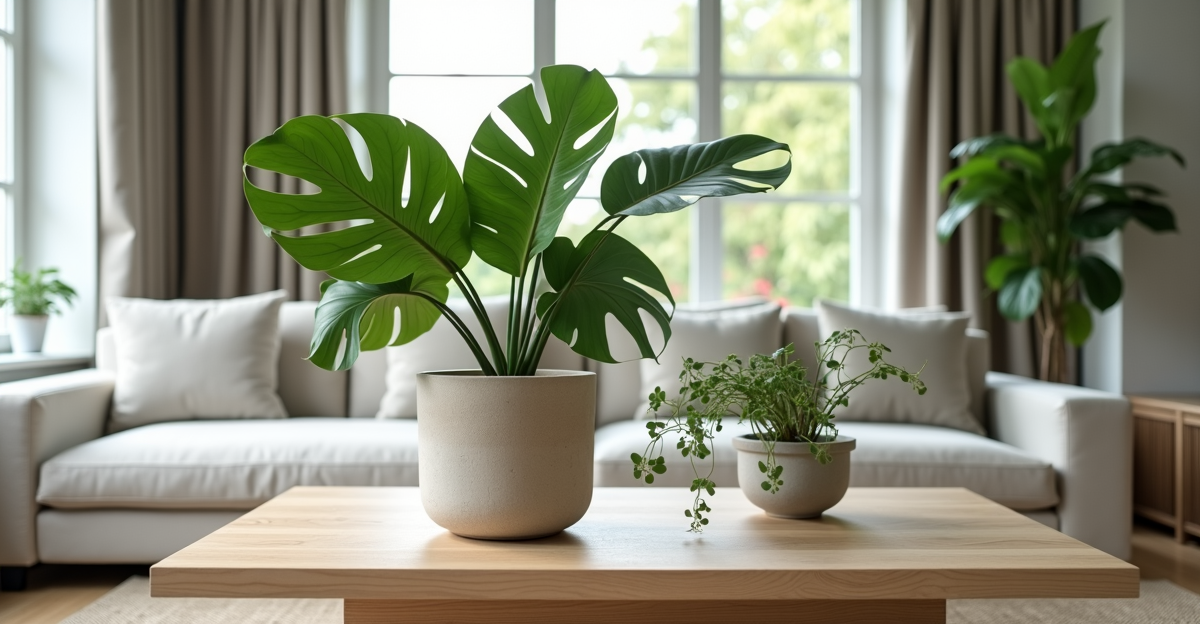 How to Style a Coffee Table with Philodendron (No Natural Light? We’ve Got You)